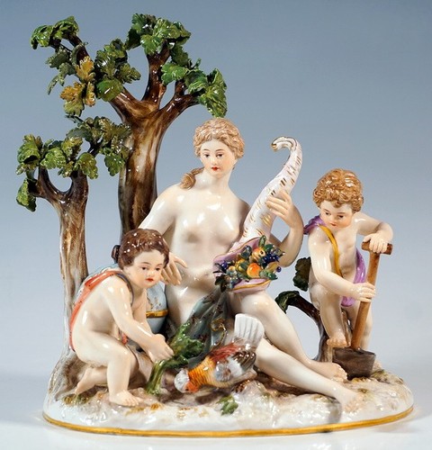 Meissen gruppo allegoria die - gruppo,