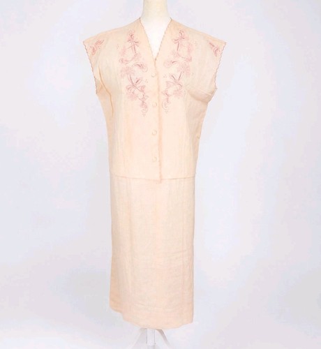 Camicia notte lino - lino, rosa