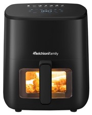 MELCHIONI FRIGGITRICE AD ARIA 5 LITRI TOUCH 7 PROGRAMMI FINESTRA LED 1500 WATT