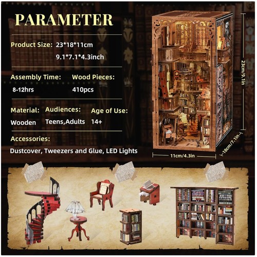Libreria puzzle legno 3d - libreria, in