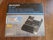 NOS Sharp CE-50P interfaccia stampante e cassetta nuova ma batteria trapelata