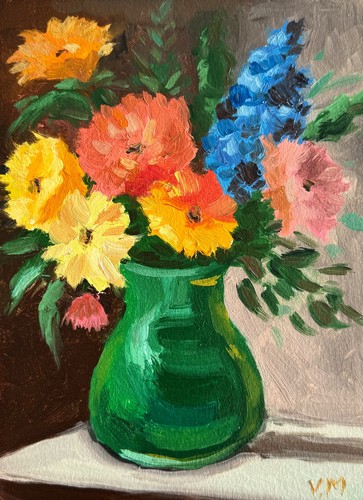 Fiori dipinto olio bouquet