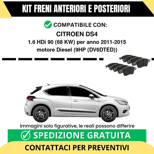 Pastiglie freno ant post - pastiglie,