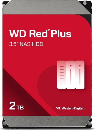 Hdd red plus - plus, 2tb/8,9/600