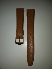  cinturino marrone vitello originale Gucci 17mm con fibbia laminata 14mm