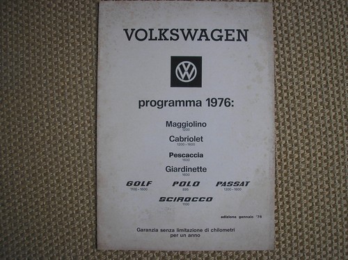 Volkswagen 1976 italian - volkswagen,