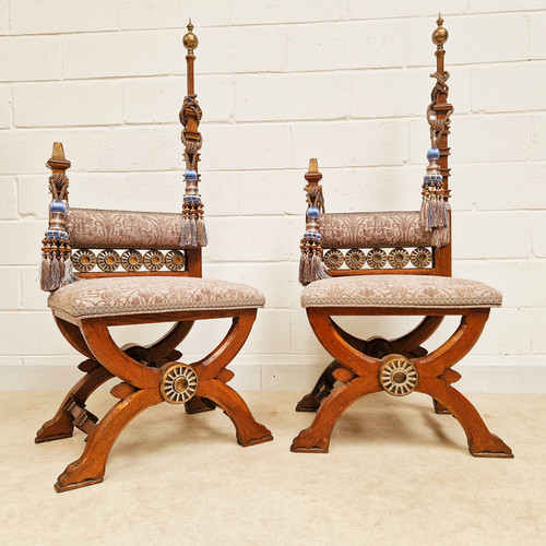 Coppia sedie vintage - coppia,