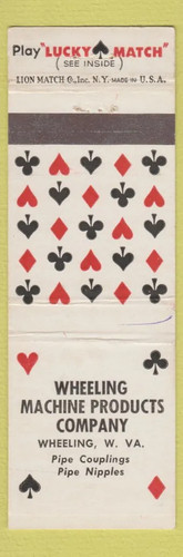 Copertina matchbook wheeling - copertina,