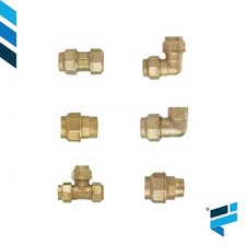 RACCORDO  IN OTTONE PER TUBO