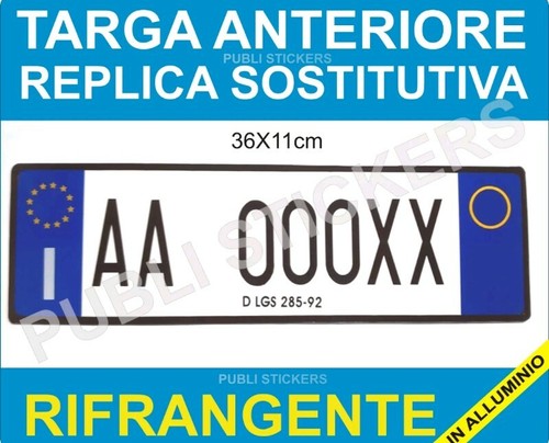 Targa auto replica sostitutiva - replica,