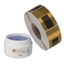 1x Led-Uv Fibra Gel Viola Trasparente 30 ML Incl. 1x Sagome per Unghie (500