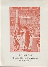 ex-libris Dott.Nino Pagliani " Mutinensis"
