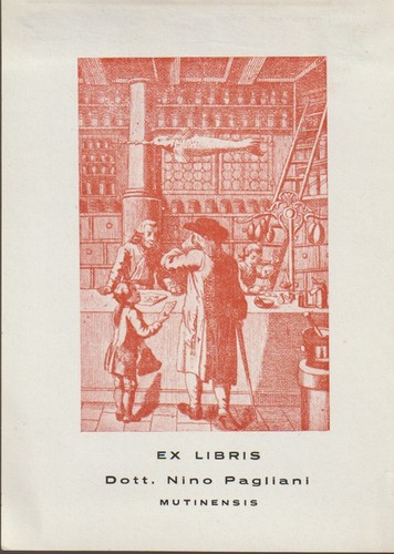 Libris dott nino pagliani - ex-libris, "