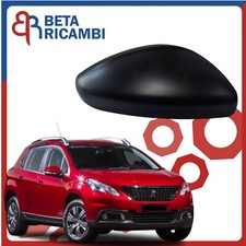 Calotta Specchietto Retrovisore Per Peugeot 2008 I Destro Dx Passeggero Nera