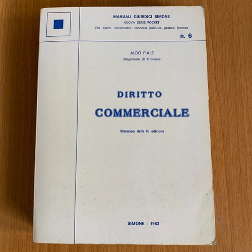 Diritto commerciale aldo - commerciale.,
