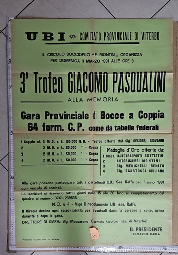 Manifesto viterbo ubi trofeo - manifesto,