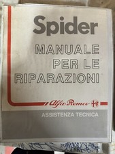 ALFA ROMEO SPIDER Ed. 1989 1990 MANUALE Per Le RIPARAZIONi ORIGINALE+ CAF