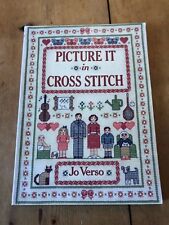 1991 "PICTURE IT IN CROSS STITCH" CRAFTS ILLUSTRATED PAPERBACK BOOK