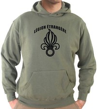 Felpa cappuccio KJ1825 Stemma Legione Straniera Bassa Visibilità Esercito