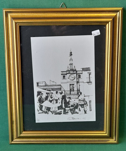 Quadro vintage cornice vetro - quadro,
