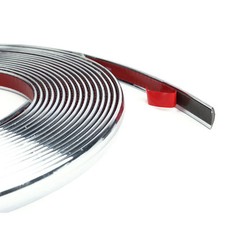 Striscia Cromata Adesiva Nastro Adesivo Profilo Auto Decorazione 15mt 15mm hsb