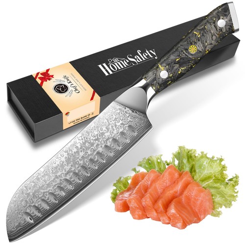 Damascato coltello santoku - coltello,