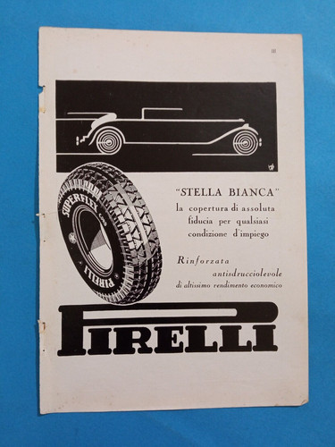 Pubblicita 1933 pirelli - ,