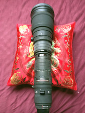Sigma Nikon 300-800 mm F/5.6 300-800/5.6 APO EX HSM AF teleobiettivo zoom nella sua custodia