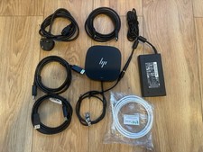 Docking Station HP G5 USB-C Con Alimentatore 135W + Tutti i Cavi + Leggi Descrizione