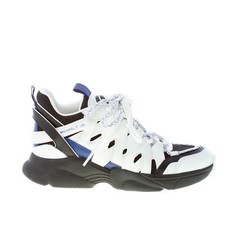 MICHAEL KORS scarpe donna Sneaker Hero Trainer in pelle bianco e tessuto nero