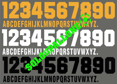 Kit nome numero x maglia - kit, +