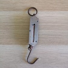 Bilancia portatile molla Pocket Balance vintage Antica registered primi 900 12Kg