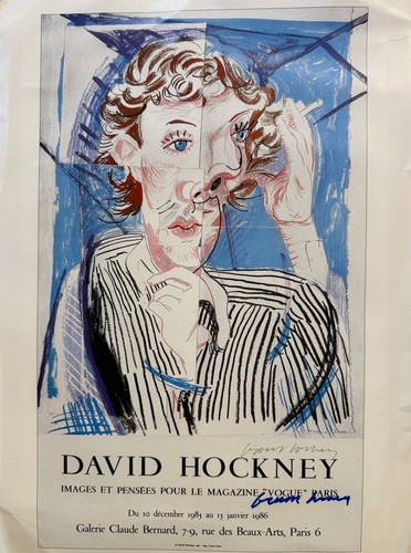 David hockney stampa firmata - david,