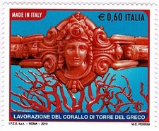 2010 REPUBBLICA ITALIANA n. 3247 CORALLO TORRE DEL GRECO 1 V. MNH MF131703