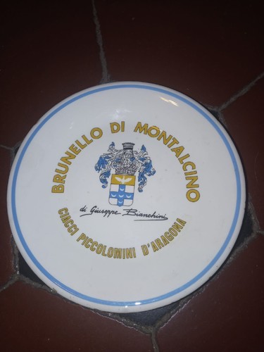 Piatto ceramica brunello di - piatto, in