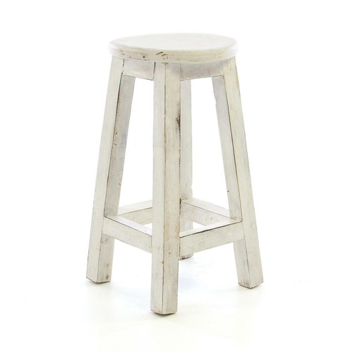 Sgabello divero bianco effetto - bianco,