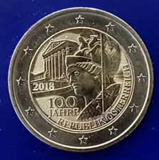 2 euro 2018 Austria 100 anni
