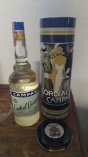 bottiglia sigillata di cordial campari con scatola di latta originale da collezi