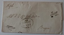 1856 coperta ISEO-BRESCIA+timbro CORSIVO/datario ISEO-g336