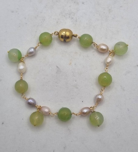 Bracciale charms con perle e - a,
