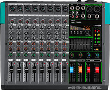 PA8 Mixer Professionale Console DJ a 8 Canali Con 256 Opzioni Di Effetti DSP Con