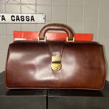Borsa Da Medico Menarini In Pelle Color Cuoio Anni 80 Vintage