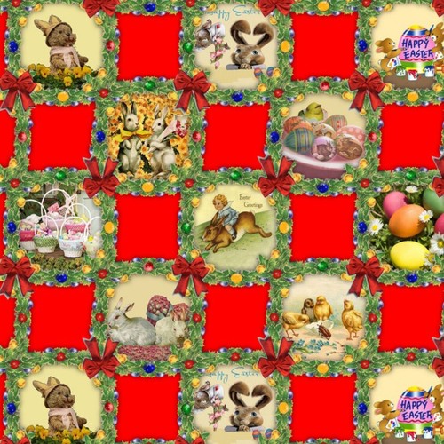 Tela cerata tovaglia pasqua - tela,