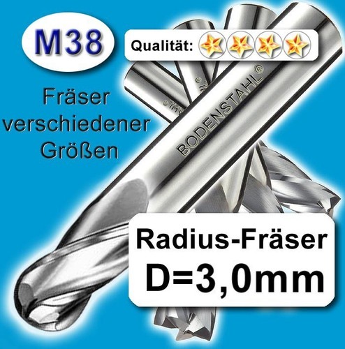 Fresa tonda mm m38 - mm,,