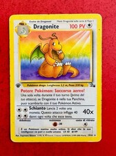 Lotto Carte Pokemon Dragonite 19/62 Prima Edizione Fossil Raro Molto Bello