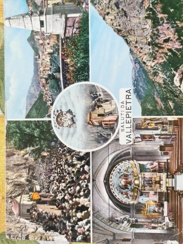 Cartolina antica saluti - cartolina, da