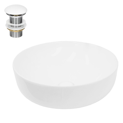 Lavabo ceramica rotondo con - in,