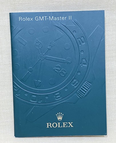 Rolex gmt master - ii, booklet