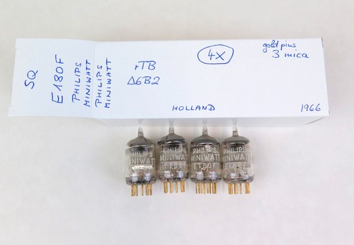 4xphilips miniwatt e180f - e180f, /