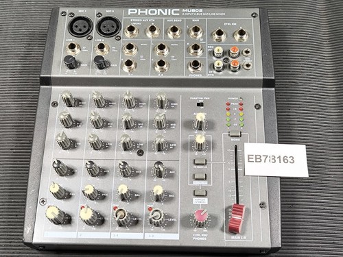 Phonic mu802 input - mu802, 8-input